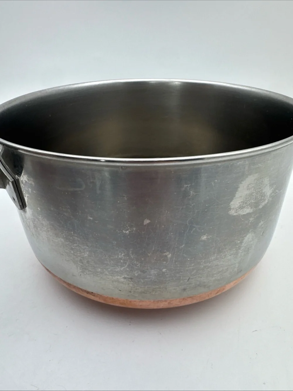 Revere Ware 1.5 Qt Sauce Pan Pot W/Lid Double Ring 1801 Copper Clad Bottom